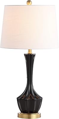 Safavieh Lighting Collection Ronan Black/Gold 28-inch Bedroom Living Room Home Office Desk Nightstand Table Lamp (LED Bulb Included)