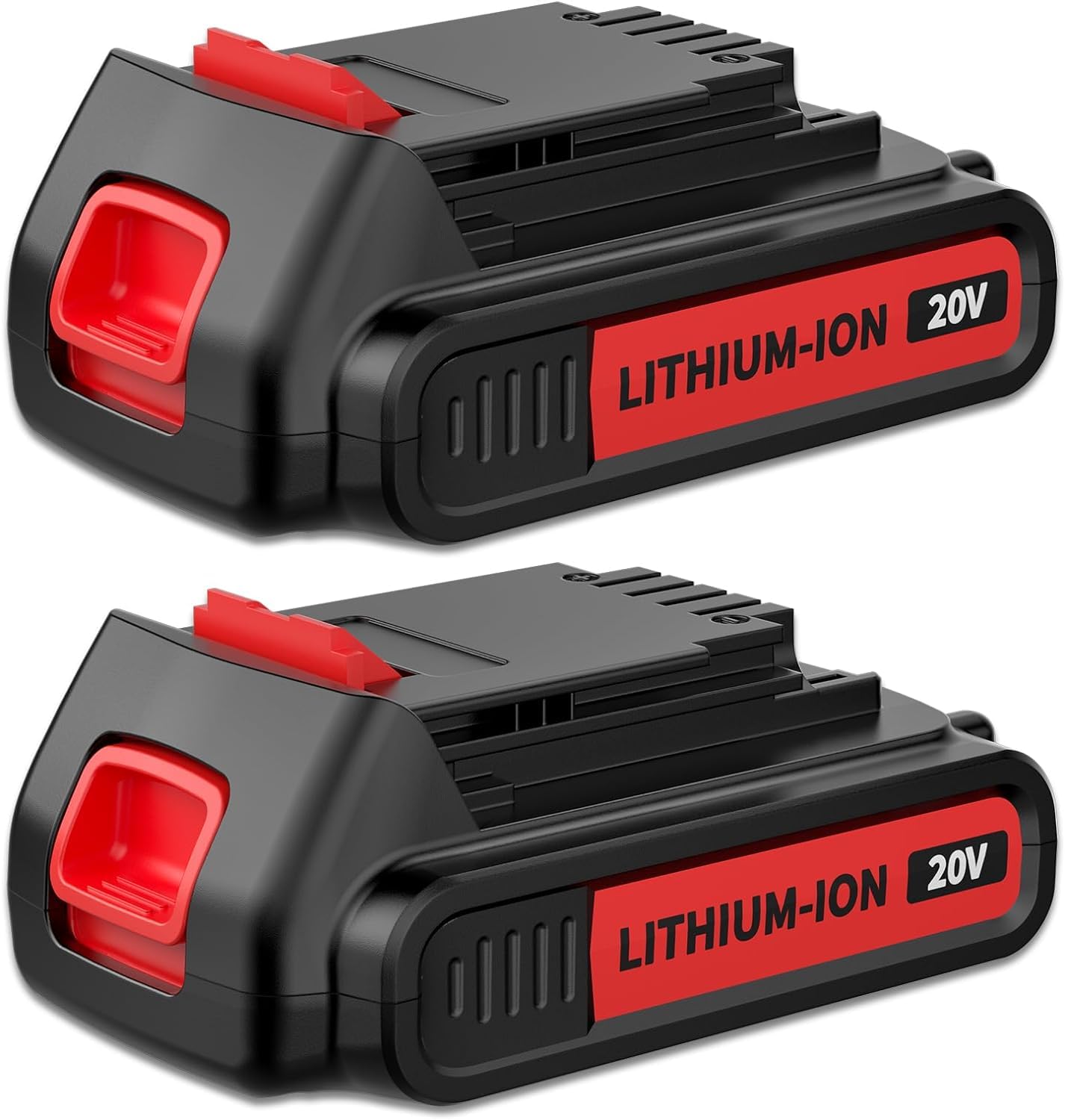BATTOOL - 2 Pack 3800mAh 20V Lithium Battery for Black and Decker 20V MAX Battery LBXR20 LB20 LBX20 LBX20