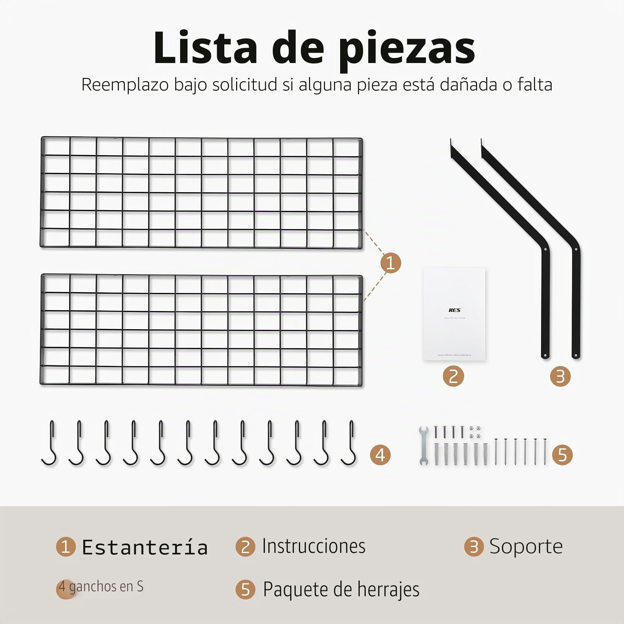 KES Estanteria Cocina para Ollas y Sartenes Estantes para Colgar con 12 Ganchos Almacenaje Organizador 2 Niveles 75CM Negro, KUR218S75B-BK