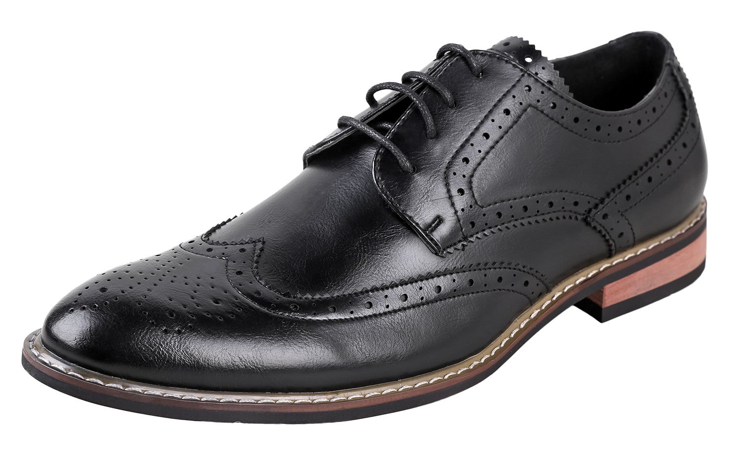 Men's Ethan Oxford Dress Shoes for Men | Formal | Lace-Up | Classic Design | Wingtip | Mens Dress Shoes Black 11