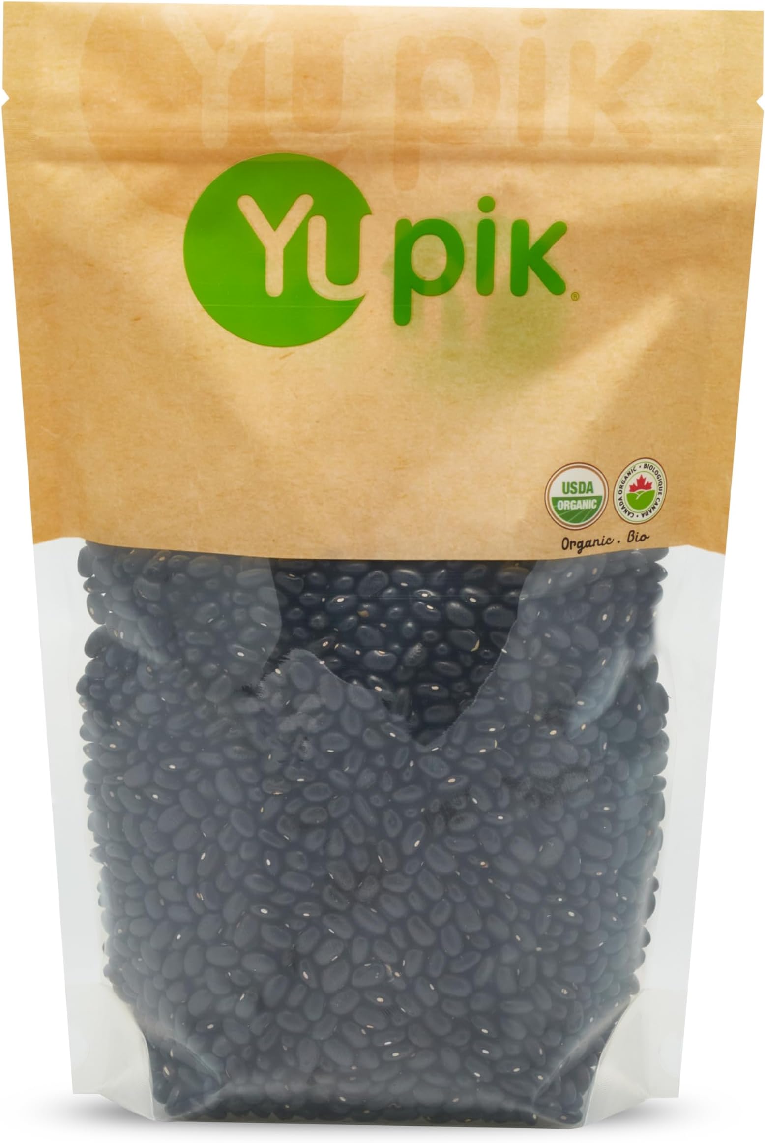 Yupik Organic Black Turtle Beans, 2.2 Lb, Non-GMO, Vegan, Gluten-Free , Pack of 1