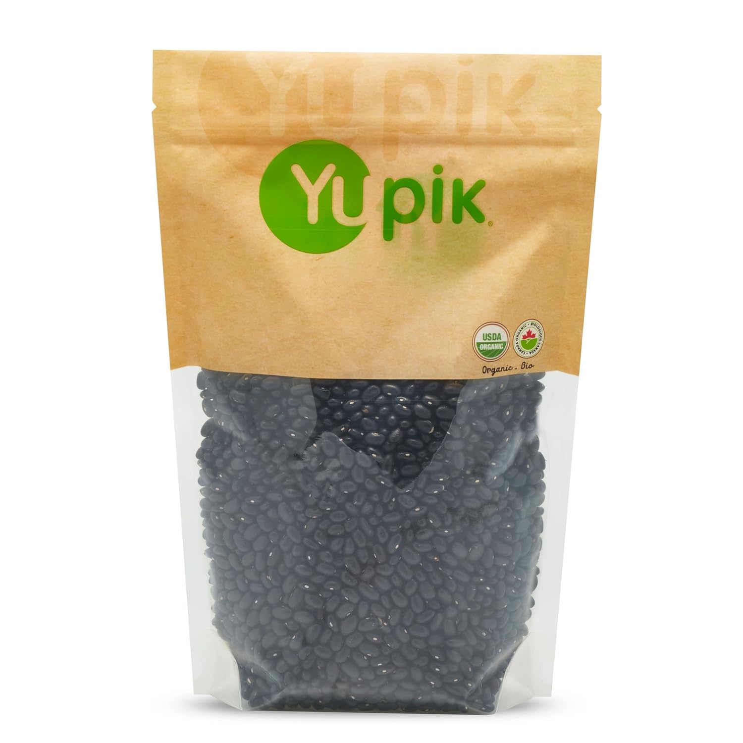 Yupik Organic Black Turtle Beans, 2.2 lb (35.3 oz), Non-GMO, Vegan &amp; Gluten-Free, USDA Certified, Kosher, Dried Beans, Excellent Source of Protein &amp; Fiber, Perfect for Soups, Salads &amp; Dips