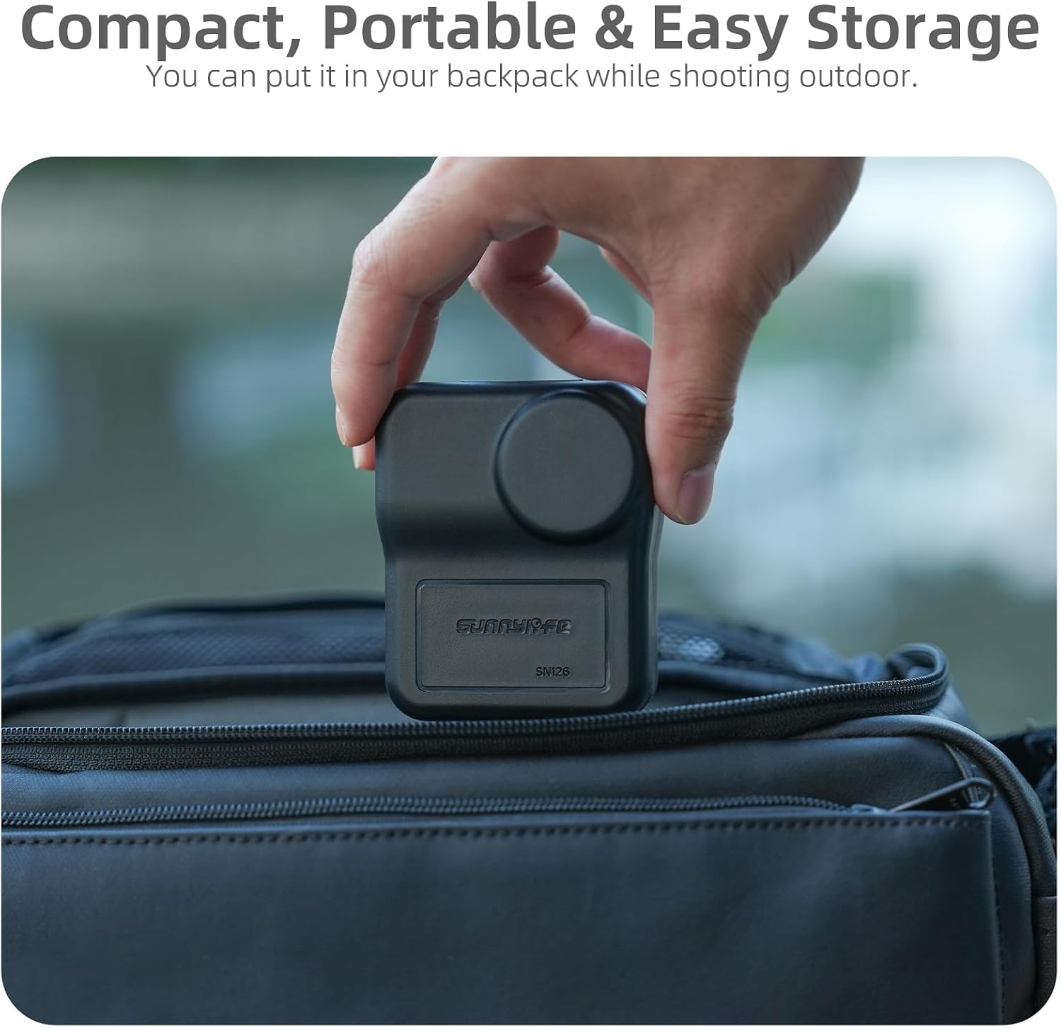 Travel Case for DJI Osmo Nano Accessories, Mini Hard Shell Osmo Nano Lens Screen Protective Cases, Compact, Portable, Waterproof, for Travel Outdoor Activities Storage, with Wrist Strap (Black)