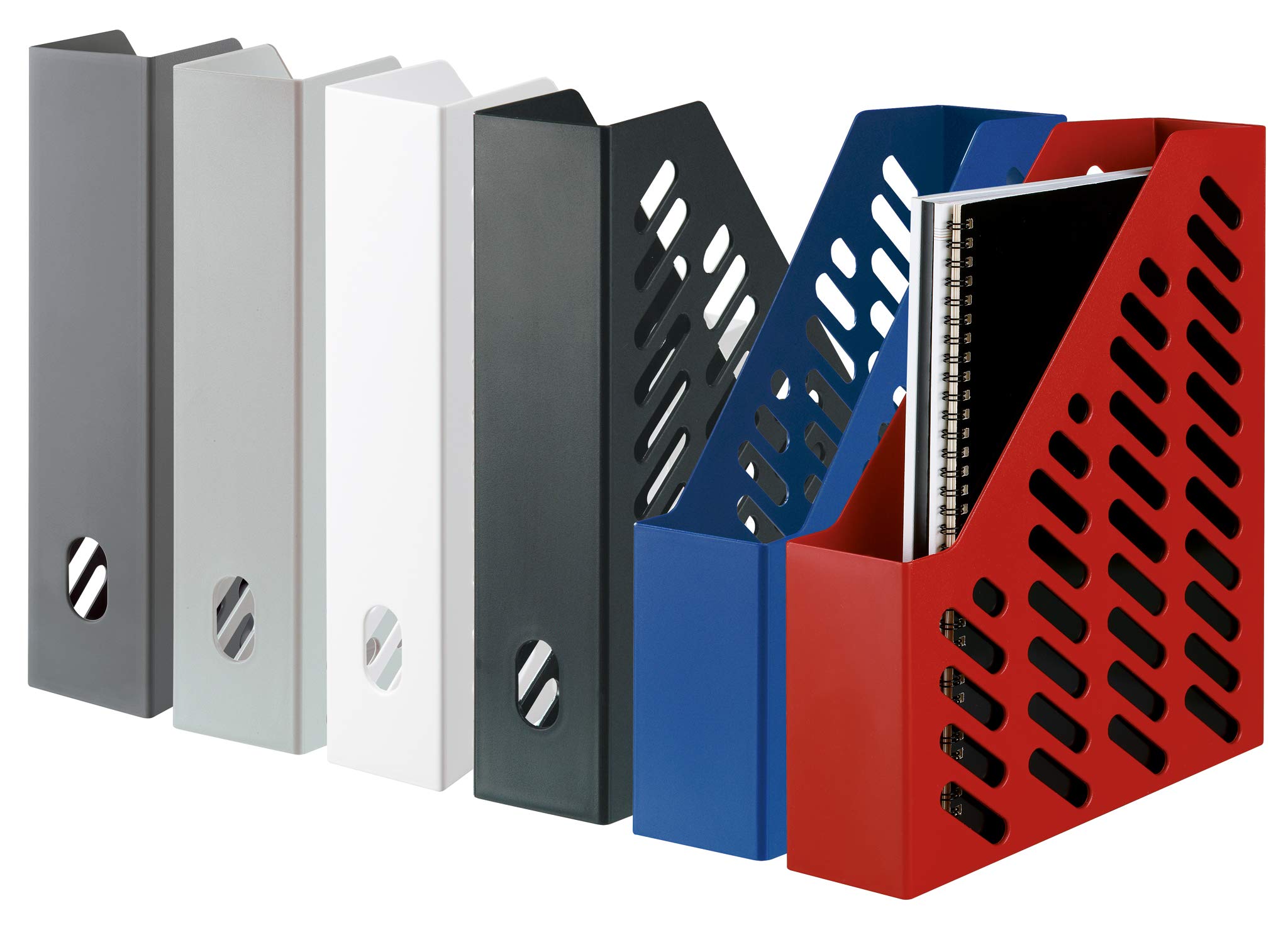HAN Kolektor stojący CLASSIK - 10 sztuk, nowoczesny organizer stojący w nowoczesnym wzornictwie. Funkcjonalny, wysokiej jakości i elegancki do formatu DIN A4/C4, czerwony, 1601-17