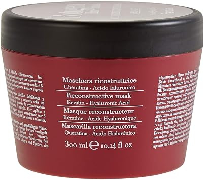 Fanola Restructuring Leave In Hair Mask for Damaged Hair - 10-in-1 Hydrating Spray Treatment - Heat Protectant for Dry & Frizzy Strands - Enriched With Milk Proteins & Argan & Linseed Oil (10 Fl oz)