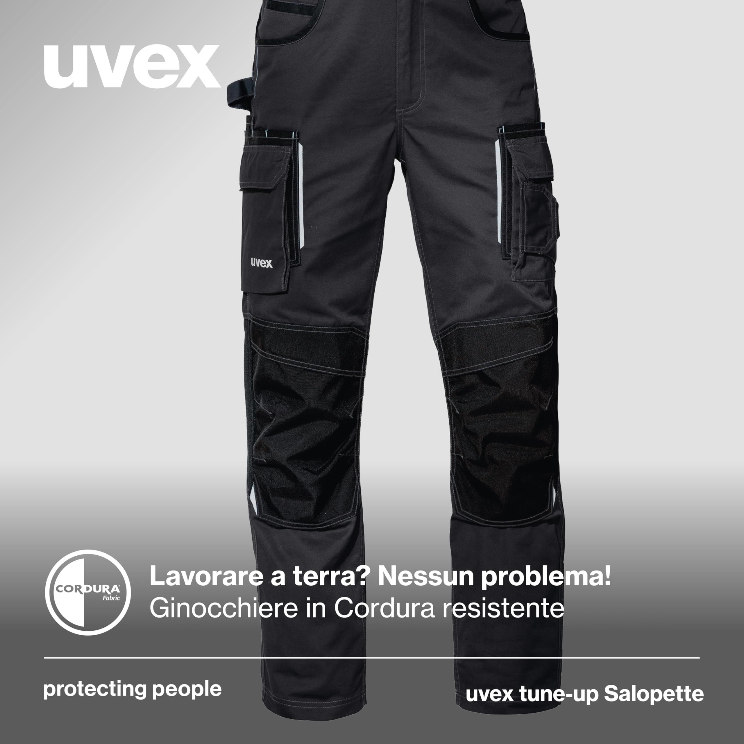 Uvex Pantaloni Cargo Tuning - Salopette da Lavoro per Uomo