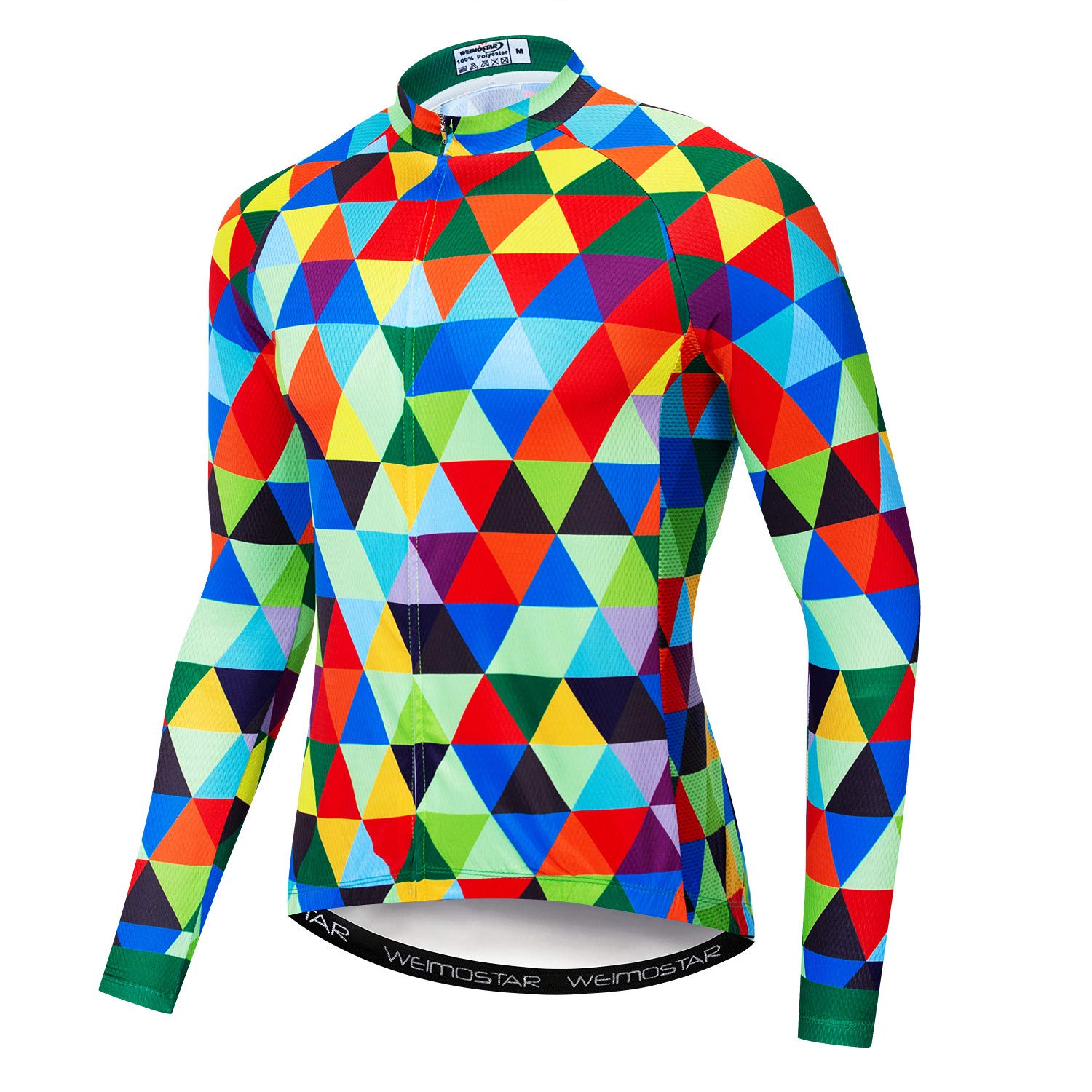JPOJPO Uomo Ciclismo Jersey Manica Lunga Animale Leone Bike Abbigliamento Autunno Inverno Riflettente S-3XL