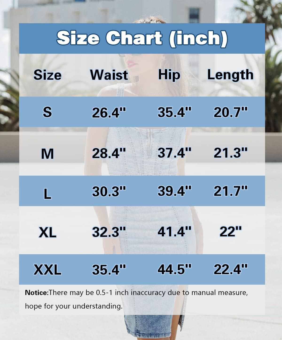 Women’s Denim Pencil Skirt High Waisted Knee Length Side Split Hem Stretch Jean Skirts for Women - Image 6