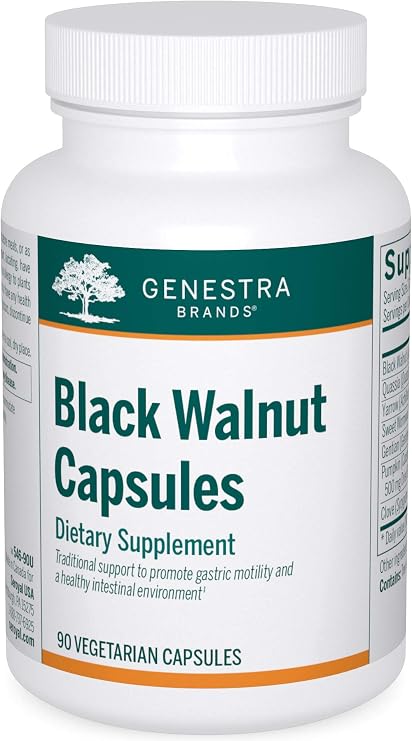 Genestra Brands Black Walnut Capsules, 90 Capsules