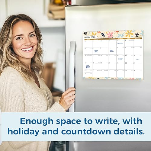 Miniatura 3 de SUNEE Calendario magnético para refrigerador 2025-2028 de julio de 2025 a junio de 2028, calendario magnético para refrigerador de 3 años para la