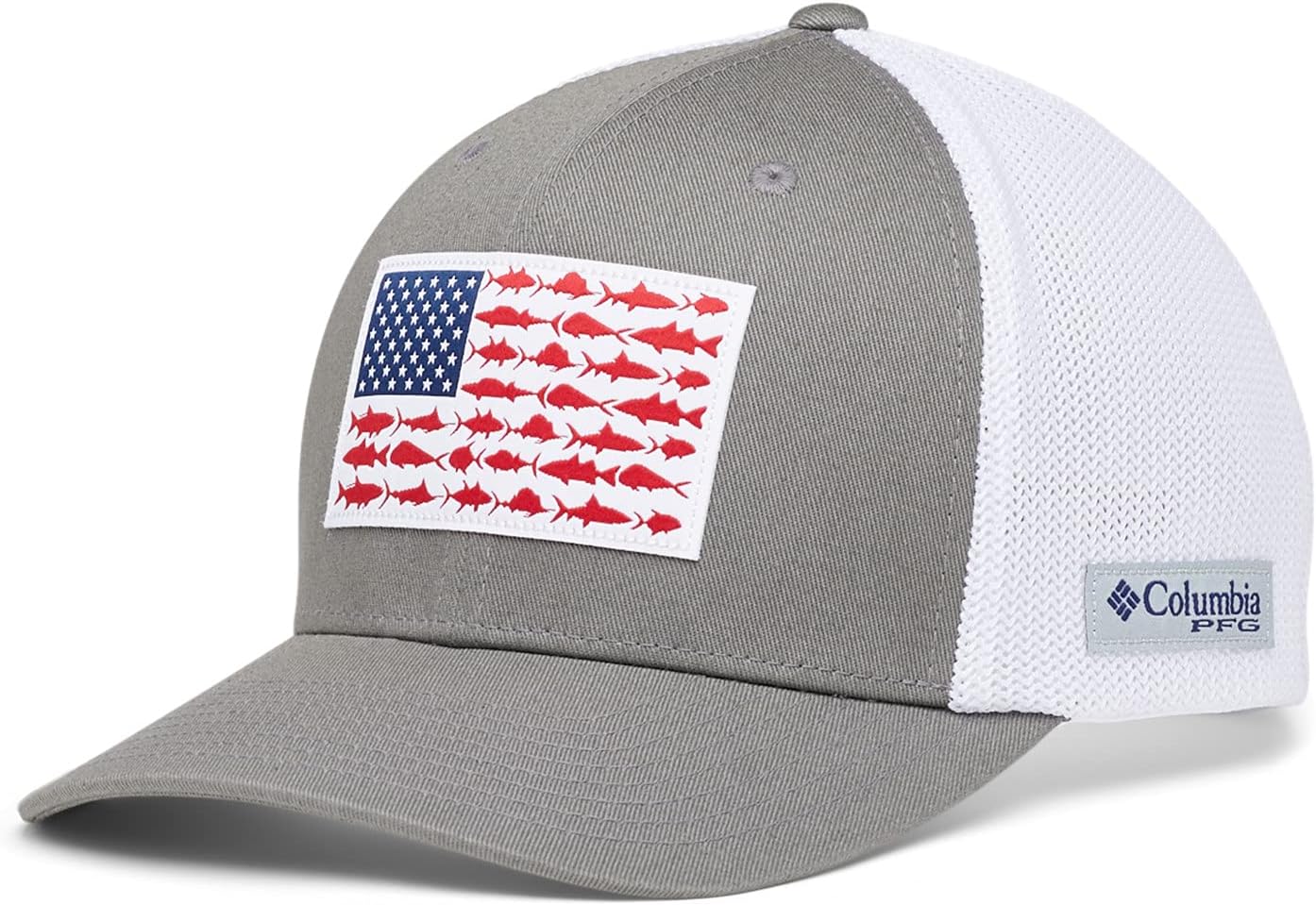 Unisex PFG Fish Flag Mesh Ball Cap-high Crown Cap