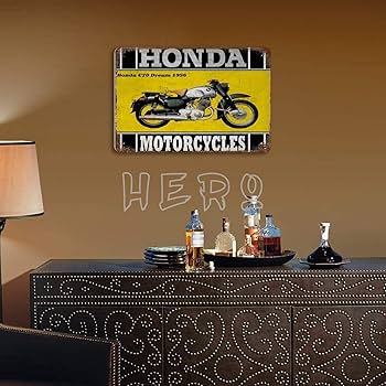 Amazon.co.jp: ホンダMotocyclesその他のバイク2ブリキ看板