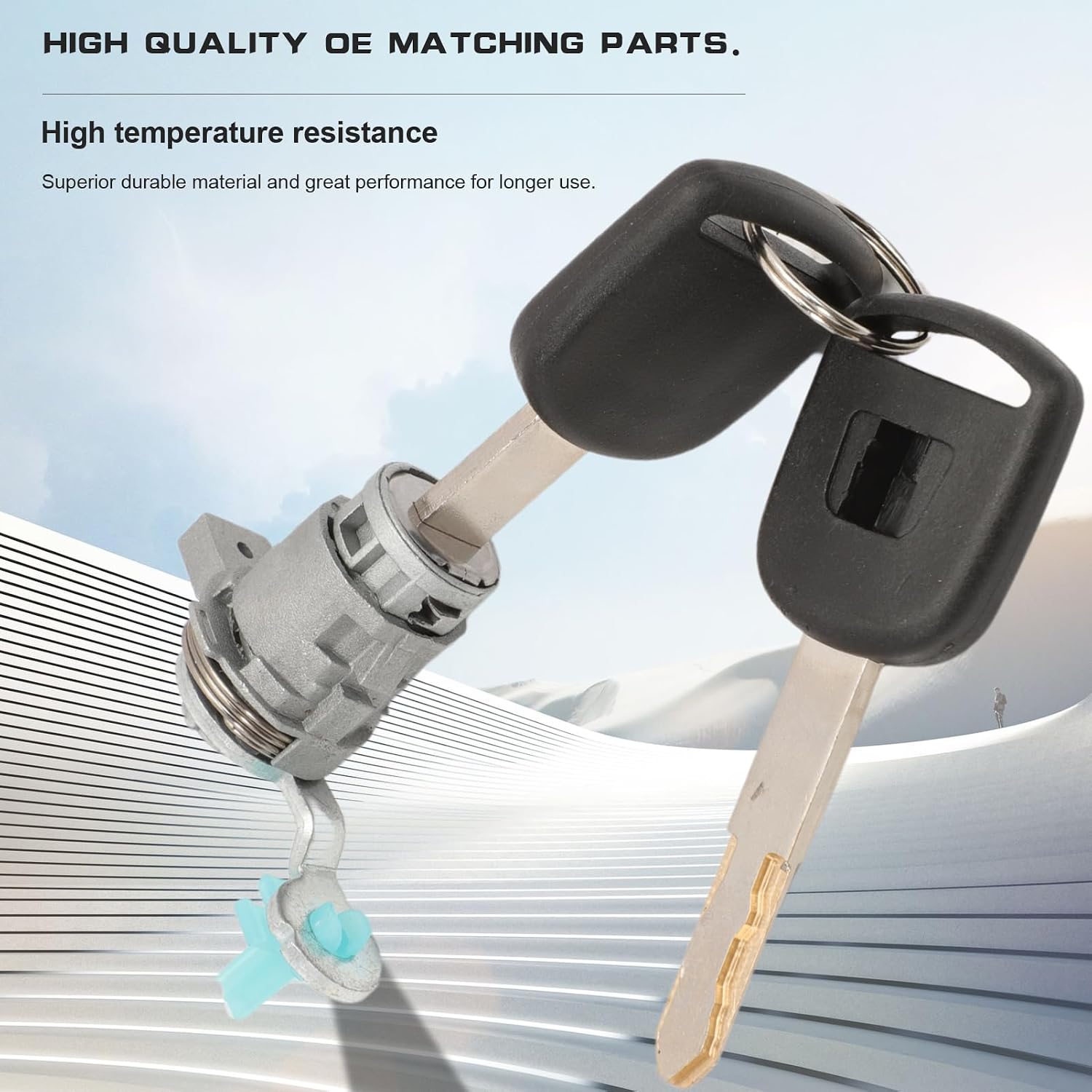 Front Left Door Lock Cylinder with Keys fit for Honda Pilot 3.5L V6 2003 2004 2005 2006 2007 2008 72185-S9V-A21