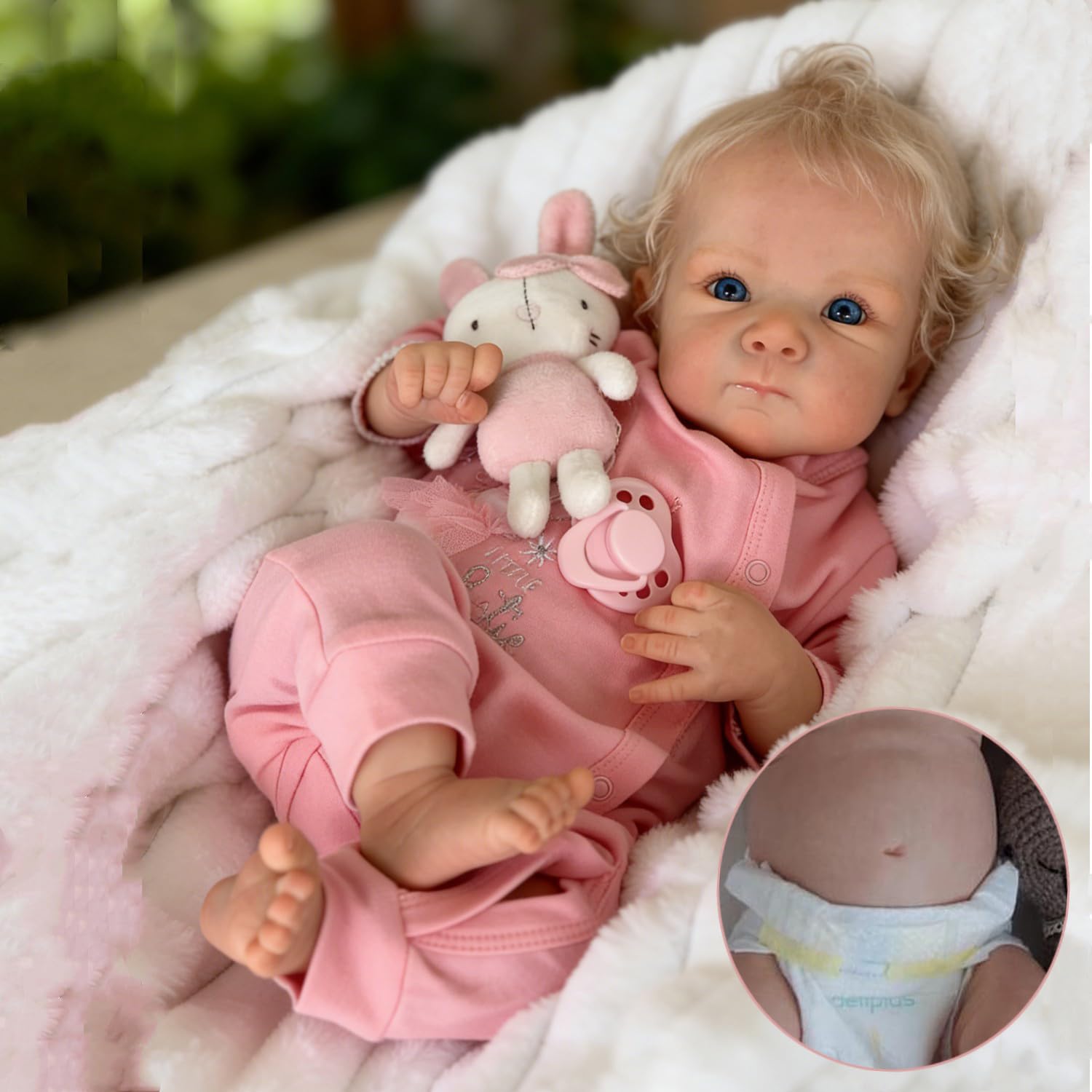 Zero pam 45 CM Reborn Baby Dolls Soft Vinyl Full Body Realistic Baby Doll Girl, Real Life Babies Doll Soft Vinyl Dolls Life Like Reborn Babies That Look Real