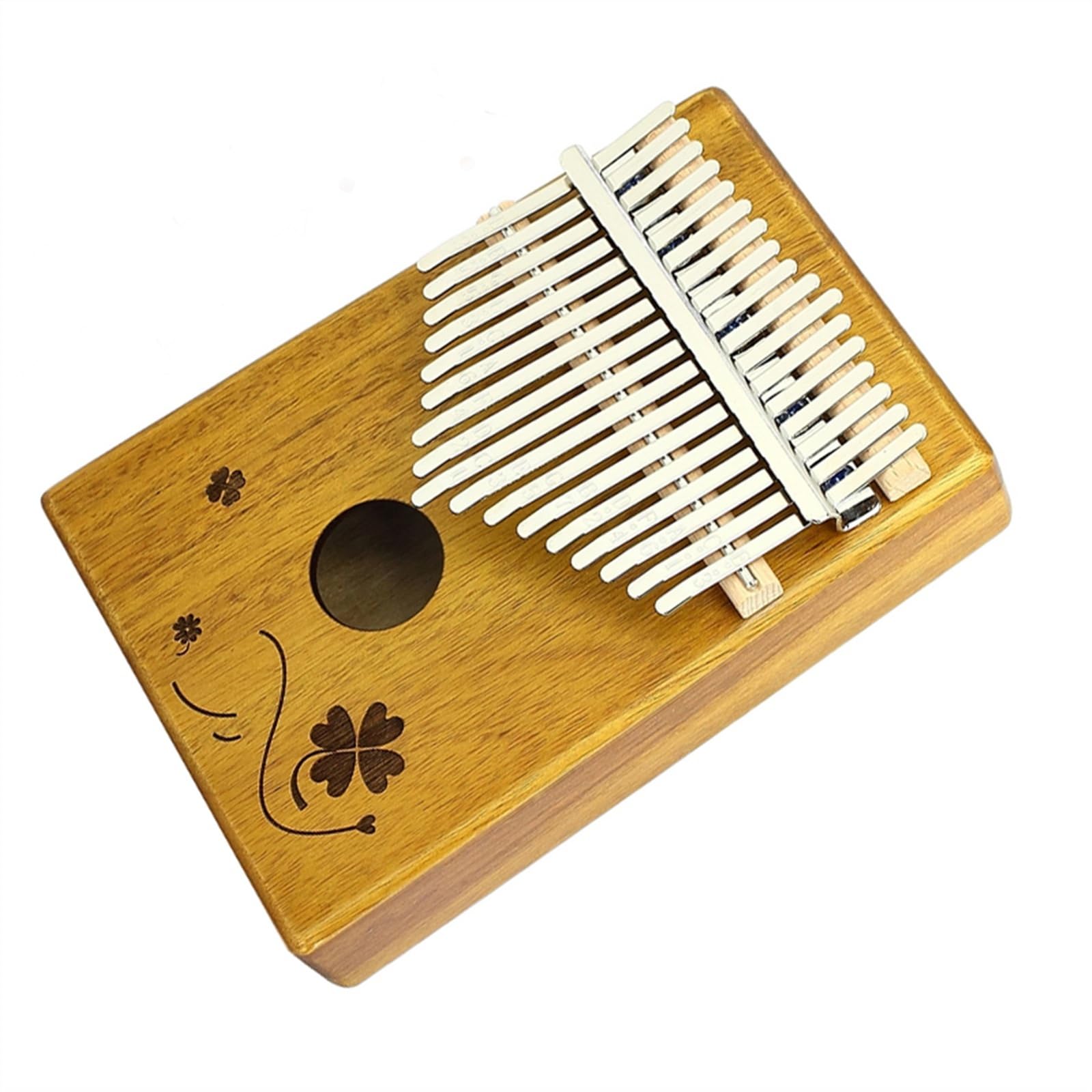 Kalimba Hokema B17 - Piano à Pouce 17 Lames - Bois Cerisier Noir - Fabriqué En Allemagne