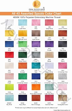 New brothread 42 Huge Spools Polyester Embroidery Machine Thread Kit