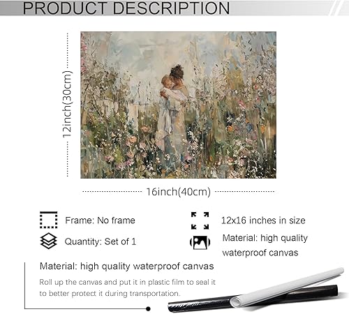 Miniatura 2 de rumlud Póster vintage de flores de campo, arte de pared floral botánico de naturaleza antigua, pintura al óleo, impresiones en lienzo para galería,