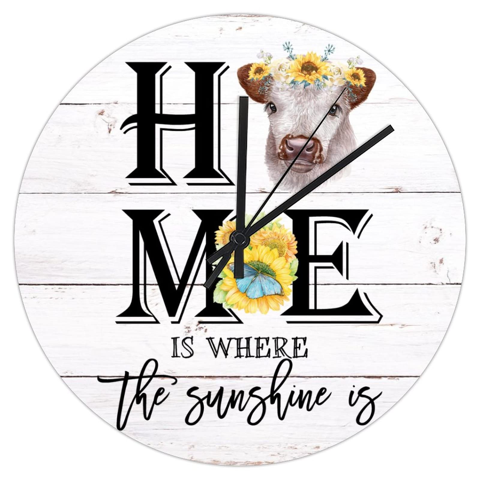 Horloge vintage Home Is Where The Sunshine Is pour réchauffer votre foyer