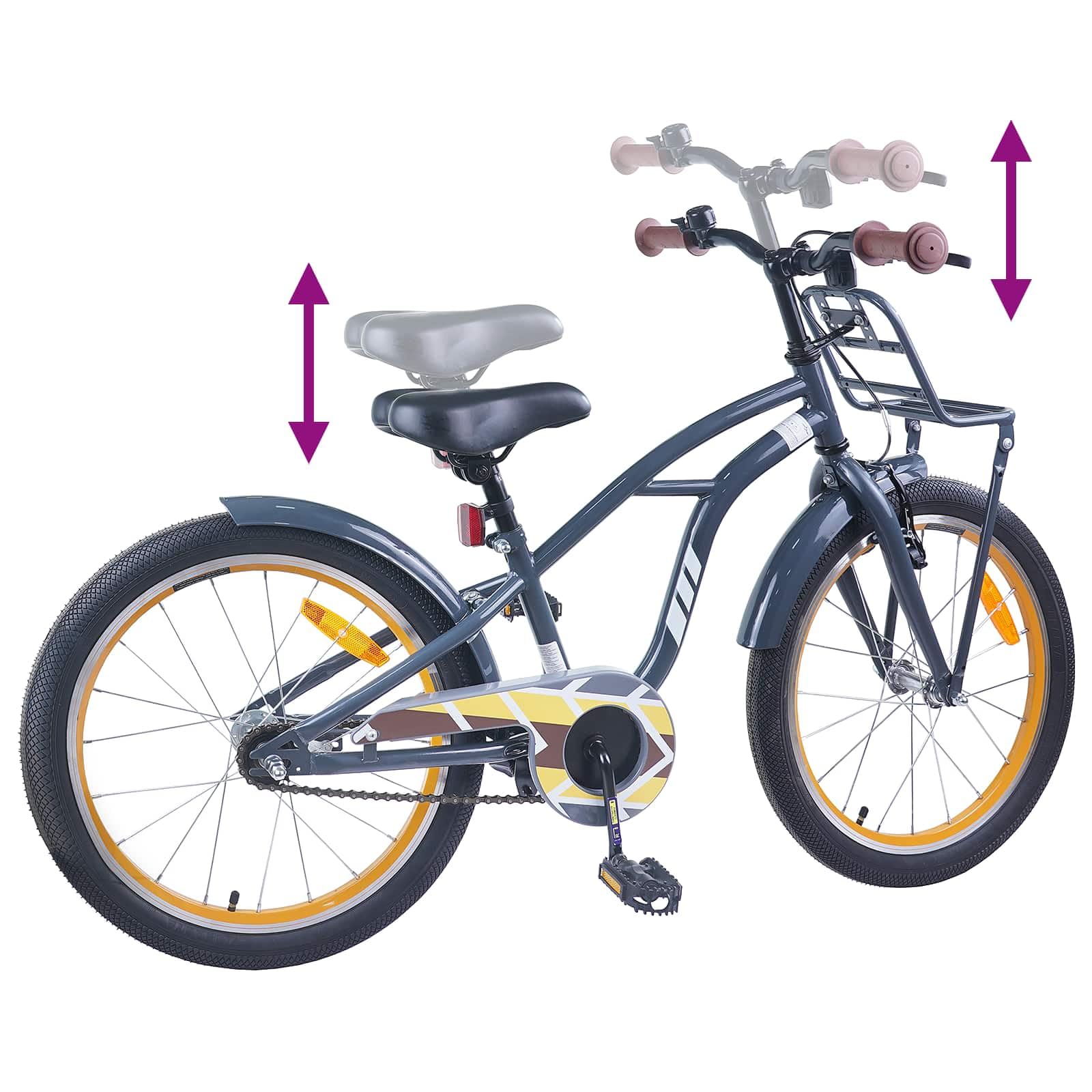 vidaXL Kinderfahrrad Stahl Fahrrad Junior Jugend Radfahrer für Mini Pedal