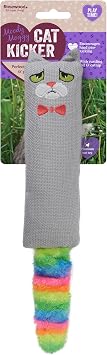 Rosewood Moody Moggy Rainbow Cat Kicker - Colorful Interactive Catnip Cat Toy for Kicking & Playful Exercise
