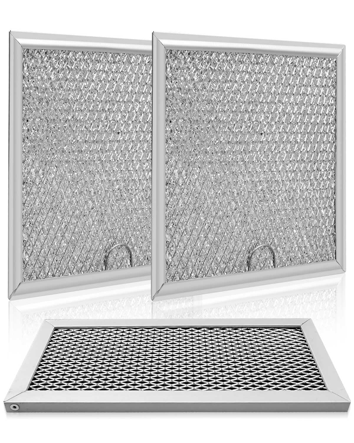 Microwave Charcoal &amp; Grease Filter Fit for Samsung ME19R7041FS ME19R7041FT | Replacement Filter Set, Compatible with ME19R7041FB, ME19R7041FS/AA ME19R7041FT/AA ME19R7041FB/AA