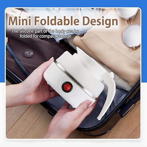 Miniatura 6 de Hervidor eléctrico plegable portátil de viaje plegable de silicona de grado alimenticio, mini caldera de agua para café o té, olla de hervir agua