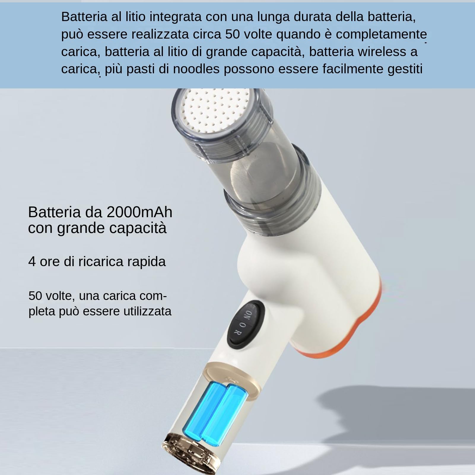 Máquina Eléctrica para Hacer Pasta Máquina Elaboradora de Pasta | Accesorio de Mano Inalámbrico y Portátil para Hacer Pizza, Comida, Vegetales, Repostería en Casa