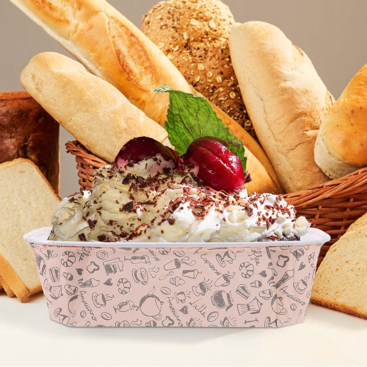 Housoutil 50 Supports À Gâteau En Papier Sulfurisé Résistants À La Chaleur Forme Bateau Pour Pâtisserie Desserts Pains Jetables Biodégradables Ustensiles De Cuisine