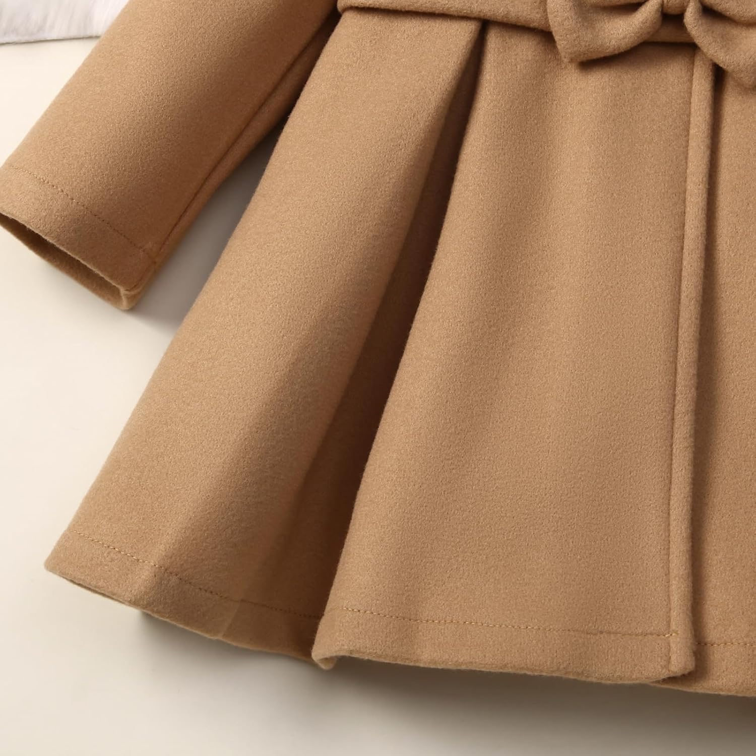 Toddler Baby Girl Clothes Jacket Coat Long Sleeve Solid Color Buttons Dress Coat Fall Winter Outfit