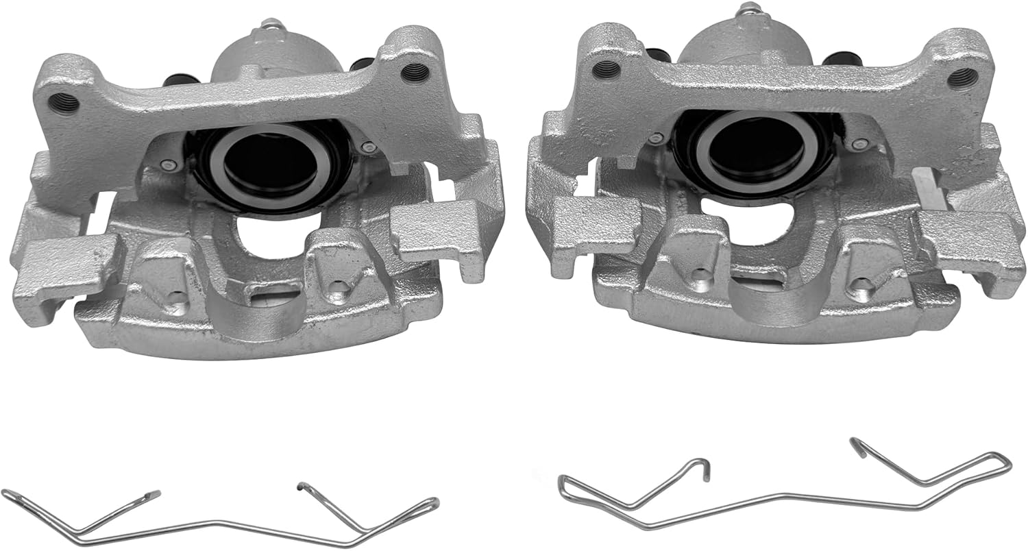 2Pcs Front Brake Calipers Replacement for 2015-2018 AUDI Q3 for Volkswagen Passat 2012-2020 for Volkswagen Tiguan 2009-2017 for VW Tiguan Limited 2018 19B6156 19B6157 w/Brackets