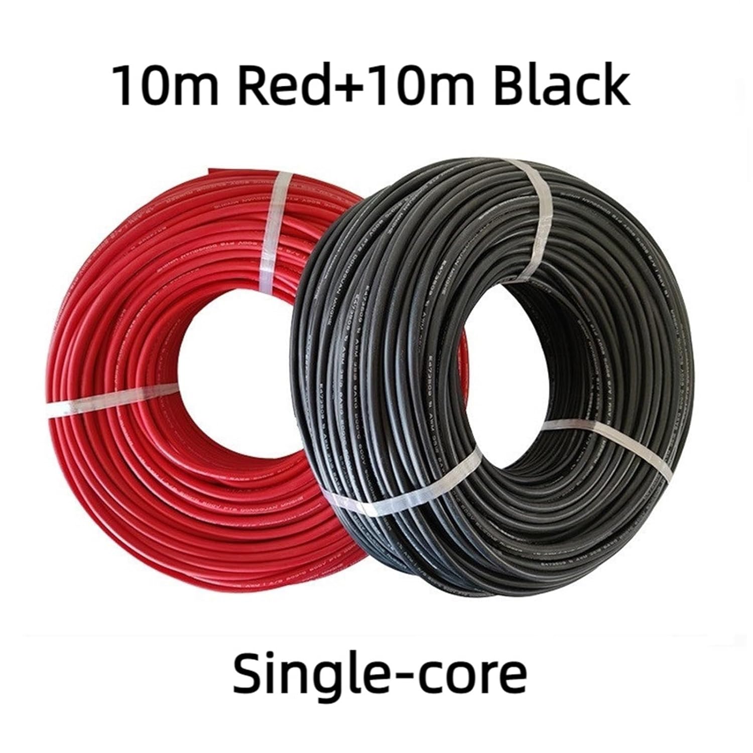 シングル/ツインコア 1500V 太陽光発電ワイヤー 10 メートル/20 メートル 4mm2/6mm2 12/10AWG ケーブル