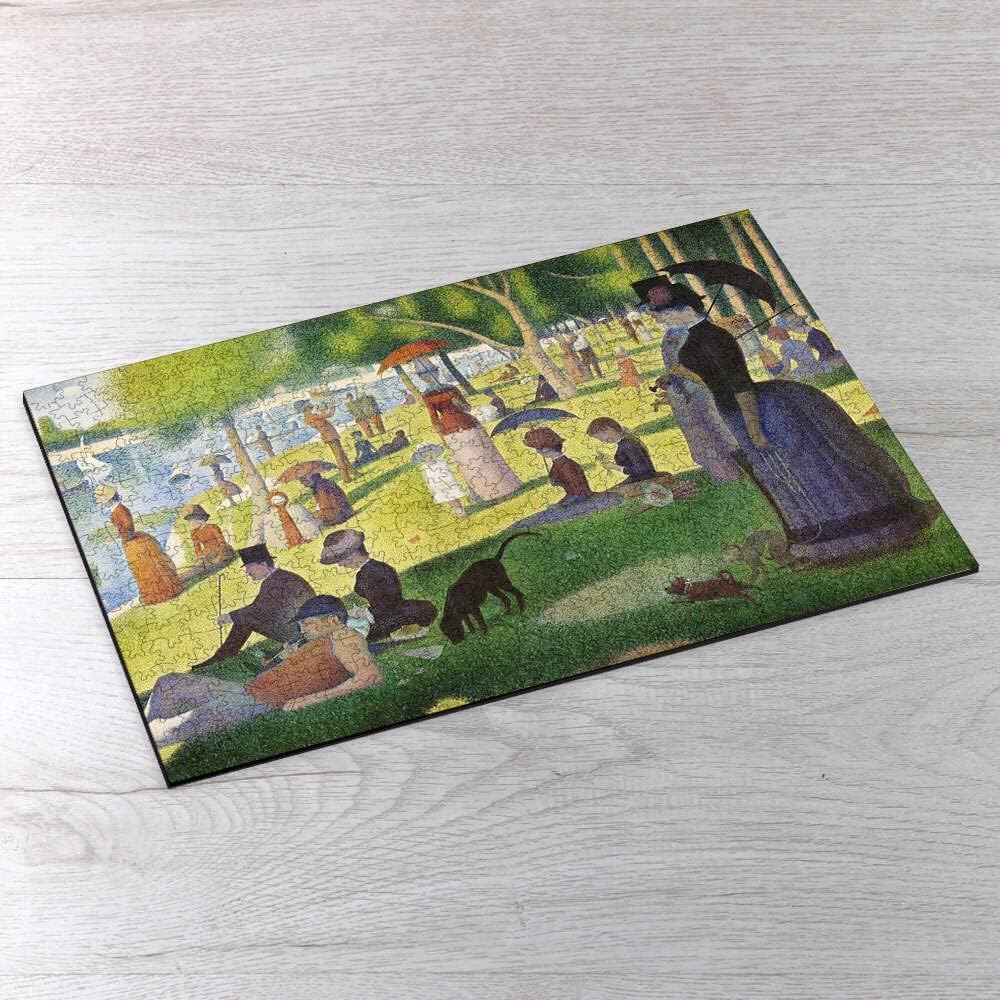 A Sunday Afternoon on The Island of La Grande Jatte Wooden Puzzle by Georges Seurat. Wooden Jigsaw Puzzles for Adults - 500 Pieces