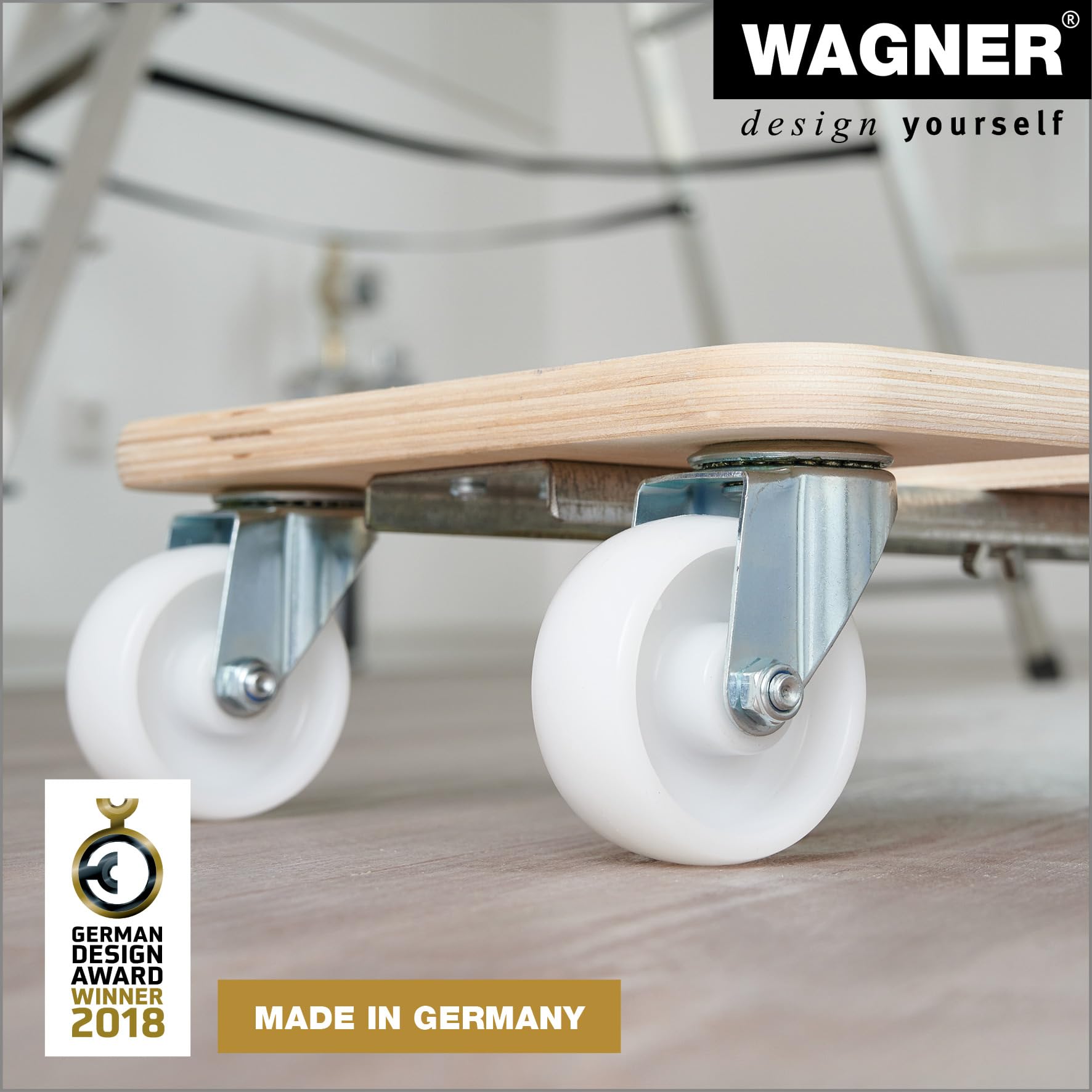 Wagner Plataforma de Carga MM 1331-59-86 x 29 cm Extensible, Tamaño Flexible, 200 kg de Carga Máxima, con Asa de Transporte, Robusto - 20133101