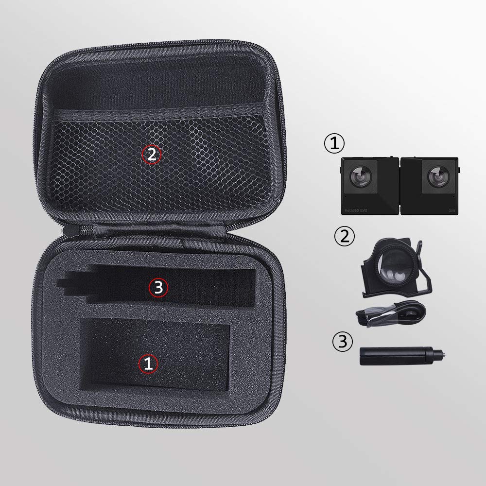 Buy Koroao Travel Hard case for Insta360 EVO Light and