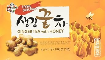 Instant Ginger Tea with Honey, 12 bags x 0.63oz (2 Packs)