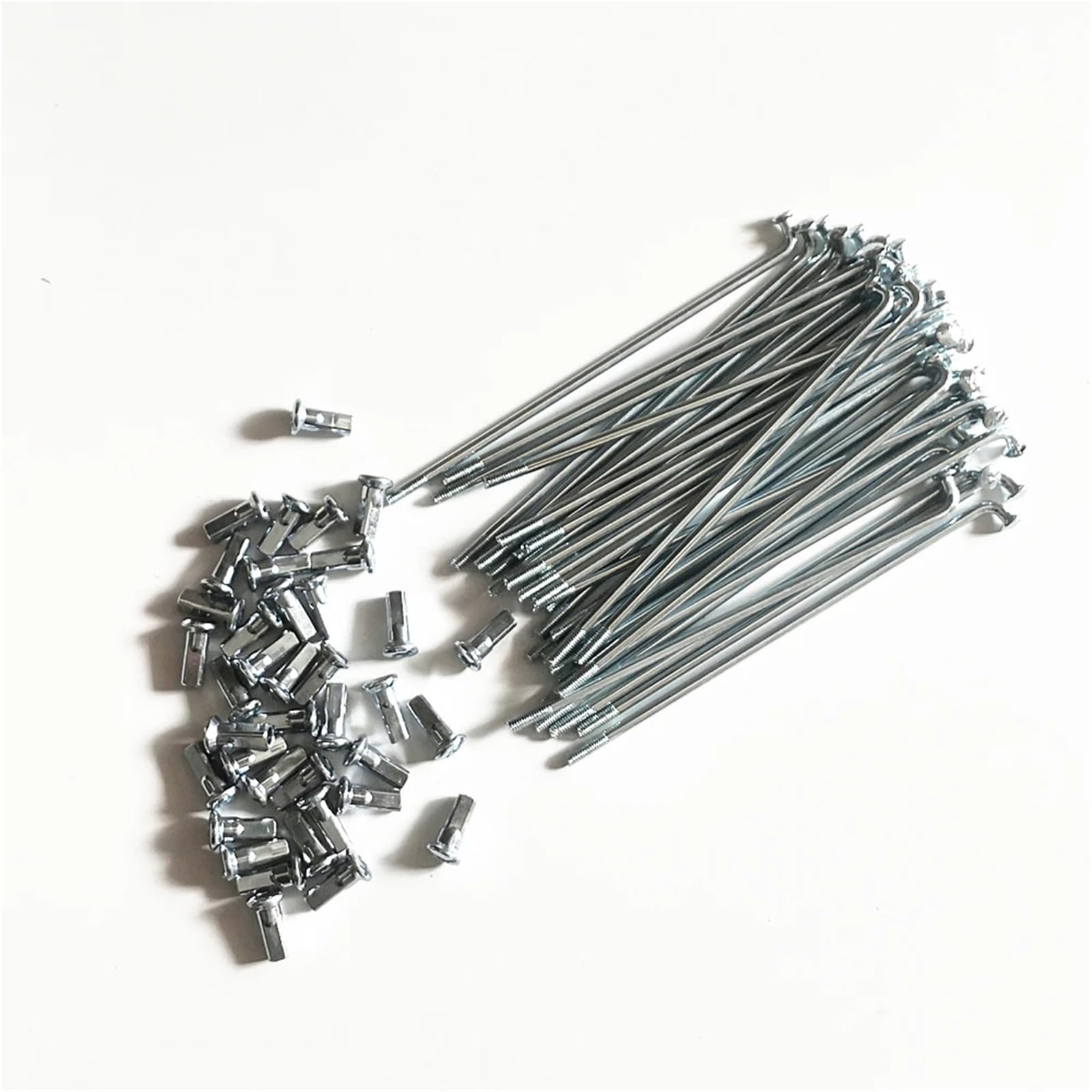 36 szt./partia 10G szprycha do roweru elektrycznego, srebrna, średnica 3 mm, 160-200 mm, stal #45, z sutkami, do naprawy kół do roweru elektrycznego, roweru górskiego, 175 mm