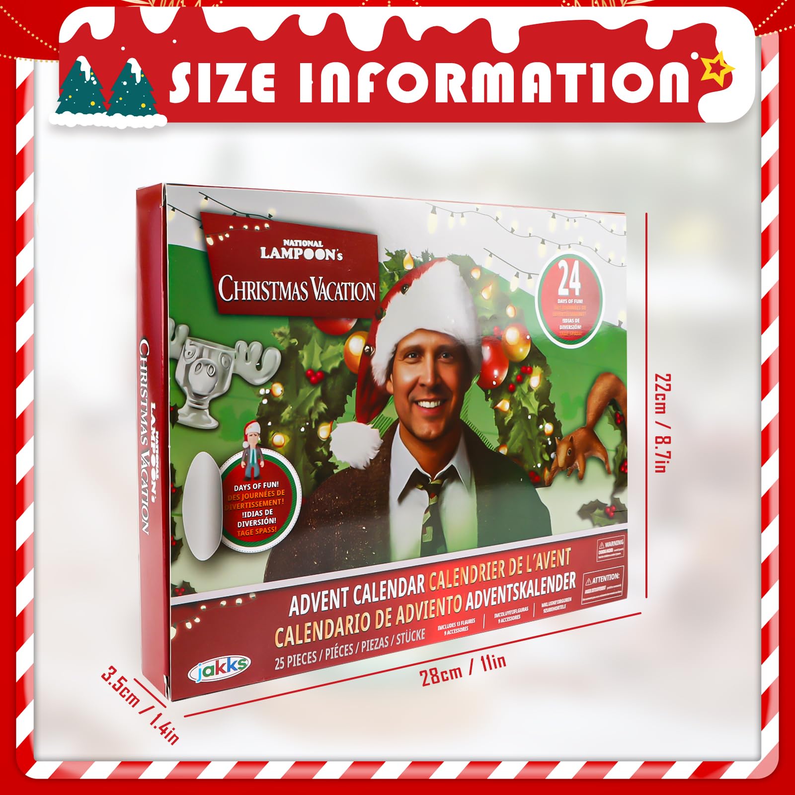 National Lampoon's Christmas Vacation Adventskalender 2024 – 24 Blindboxen Mit 3D-Figuren