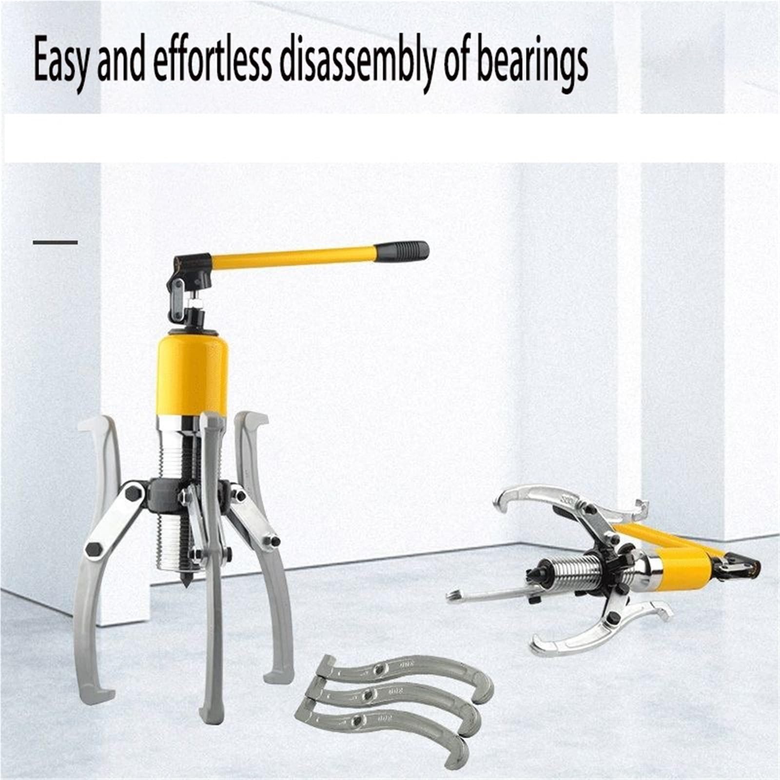 Extracteur d'engrenages hydraulique 5/10/15 tonnes, extracteur de roulements de roue, outils de séparation réglables à deux ou trois mâchoires for atelier de réparation de garage pour Pulling Hubs(5T)