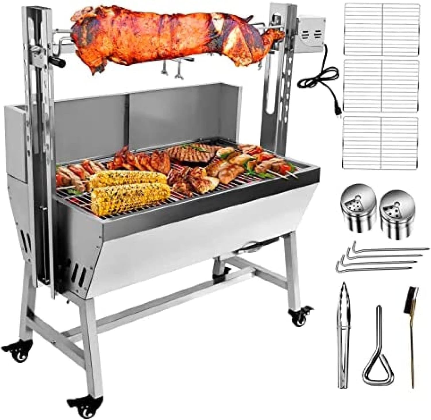 pig, whole hog, lamb bbq spit roaster rotisserie Ireland Ubuy