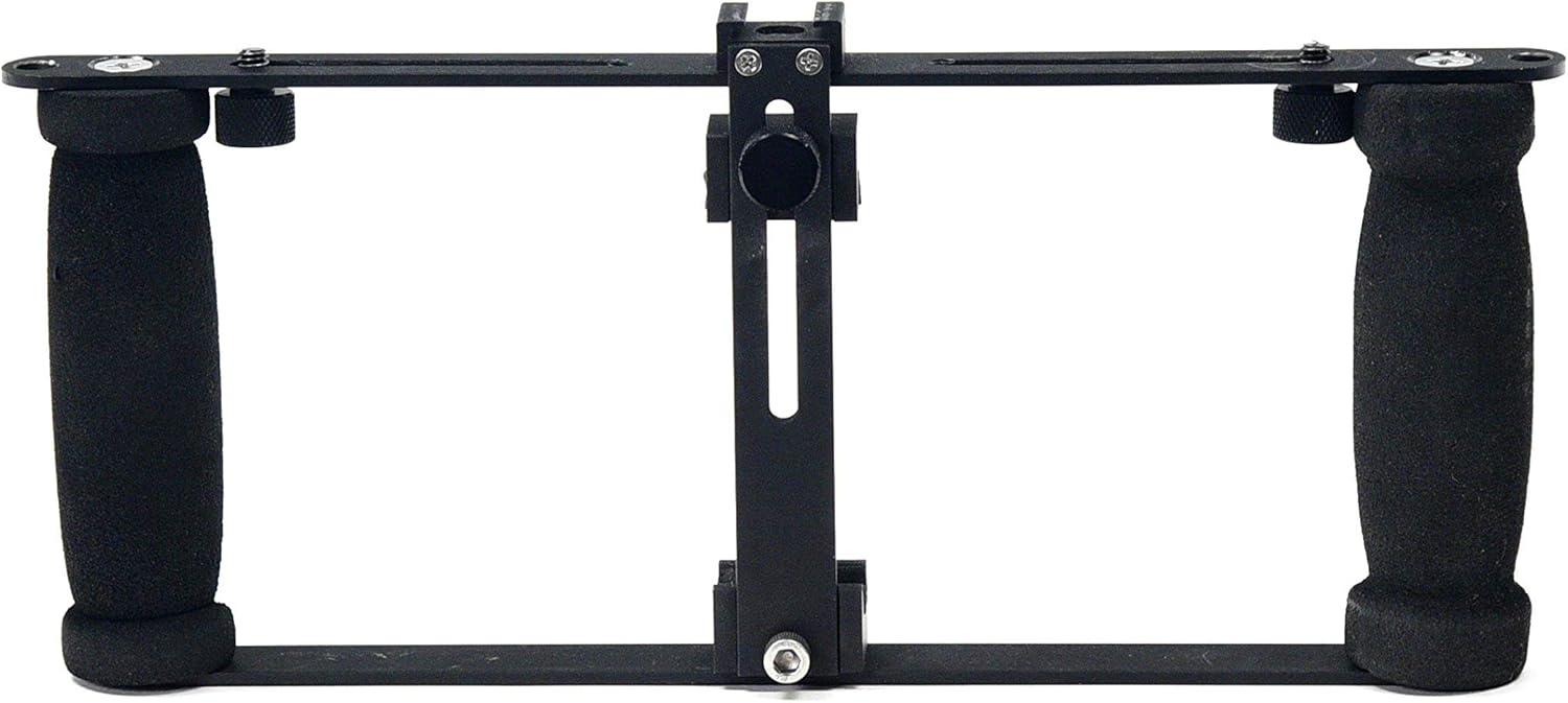 Glide Gear DM100 All Metal Professional Smartphone iPhone Mount Video Teleprompter Adapter Holder Shooter Camera Rig Phone Video-Maker Film-Maker Videographer for All Smartphones