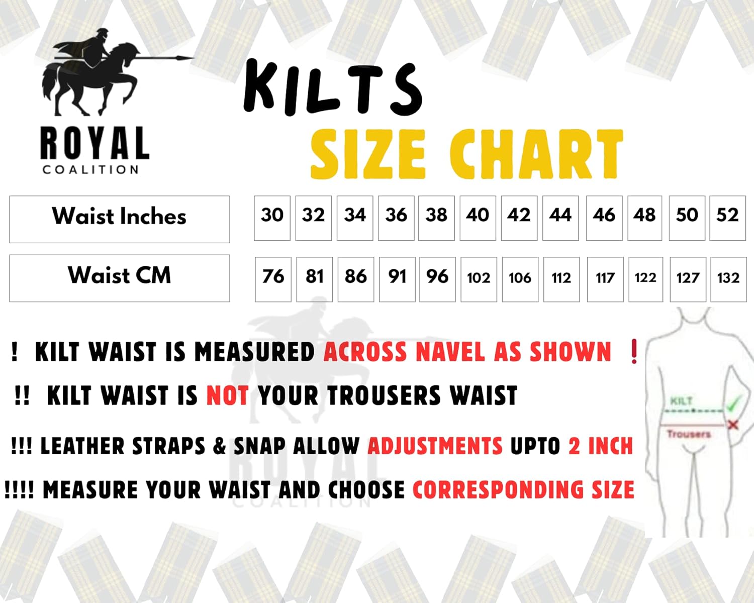 Men 's Black Cotton Utility Kilt - Image 6