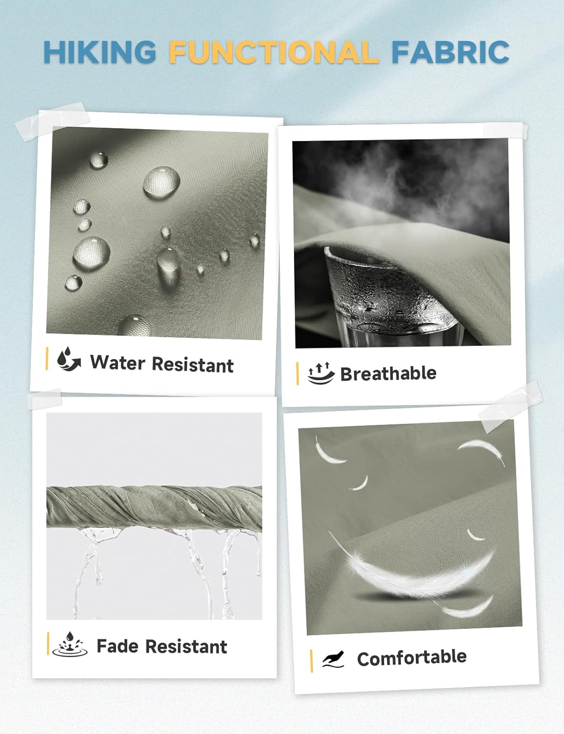 Moosehill Mens-Hiking-Shorts Cargo Lightweight Water Resistant Quick Dry Big & Tall with 8 Pockets for Tactical Work - Image 5