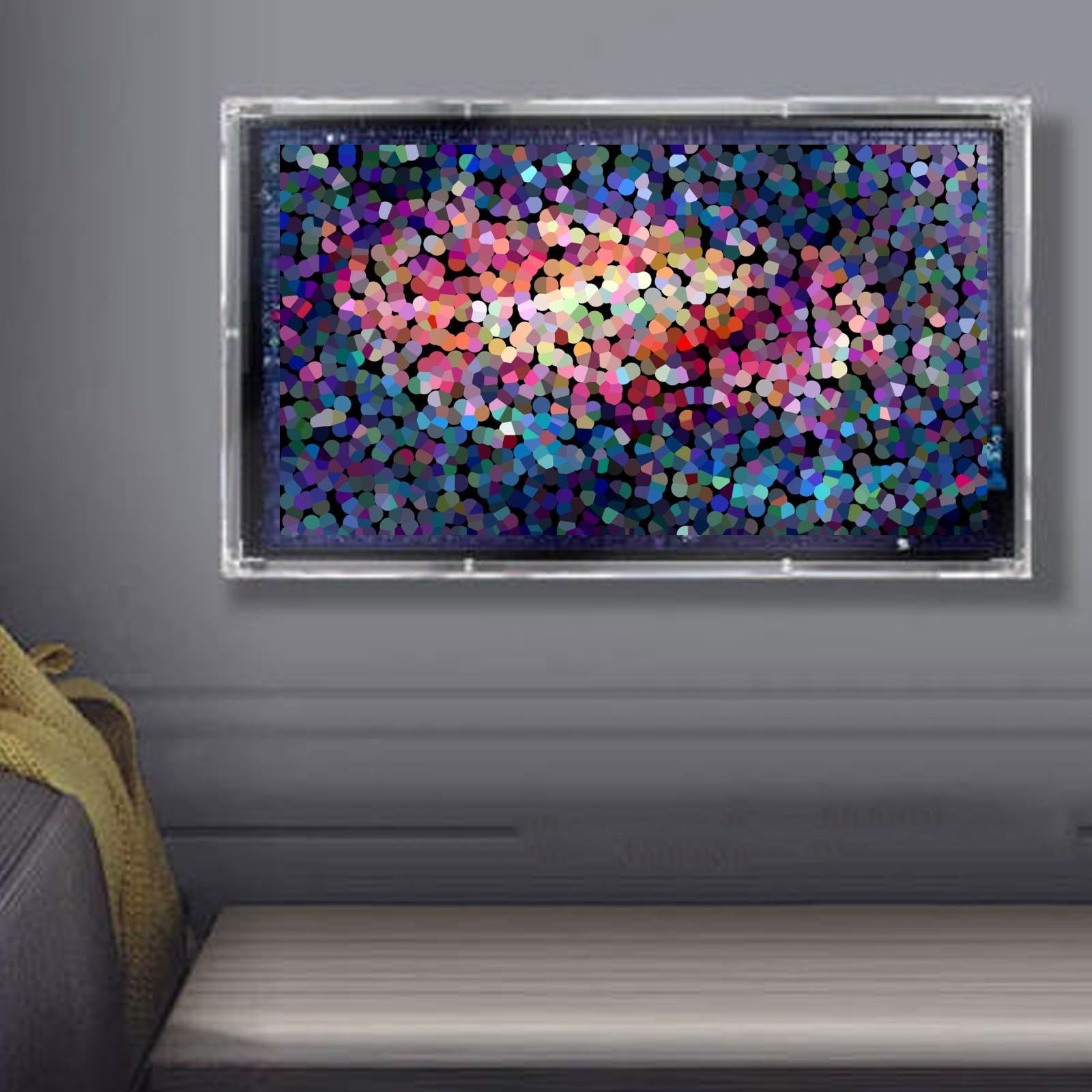 Staubdichte, transparente Acryl-Vitrine für Lego 31212 Pixel Art of the Milky Way, nur Box