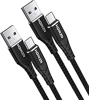Vista 9 de Cable USB C [2 unidades, 3 pies], cable de carga rápida 3A tipo C duradero trenzado compatible con Samsung Galaxy A20 A50 A51 A71, S20 S10 S9 S8