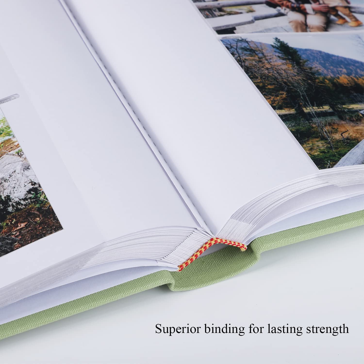 1DOT2 Álbum de fotos con espacio de escritura, 50 páginas, fotos de 4 x 6 pulgadas, capacidad para 200 fotos o 5 x 7 pulgadas, capacidad para 100 fotos, cubierta de lino, álbumes pequeños con memo
