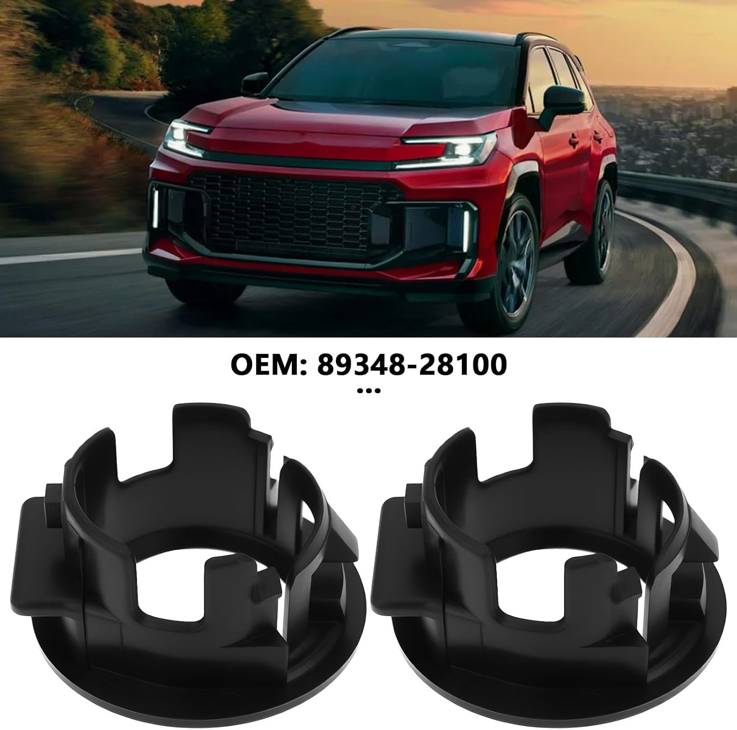4pcs Car Parking Sensor Retainer 89348-28100 Compatible with Toyota