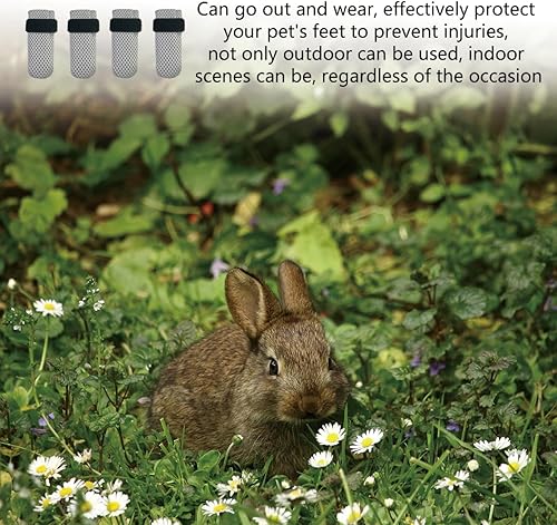 Miniatura 5 de 4 guantes para gatos para evitar arañazos, zapatos de malla transpirable para gatos, guantes ajustables antiarañazos para gatos, adecuados para