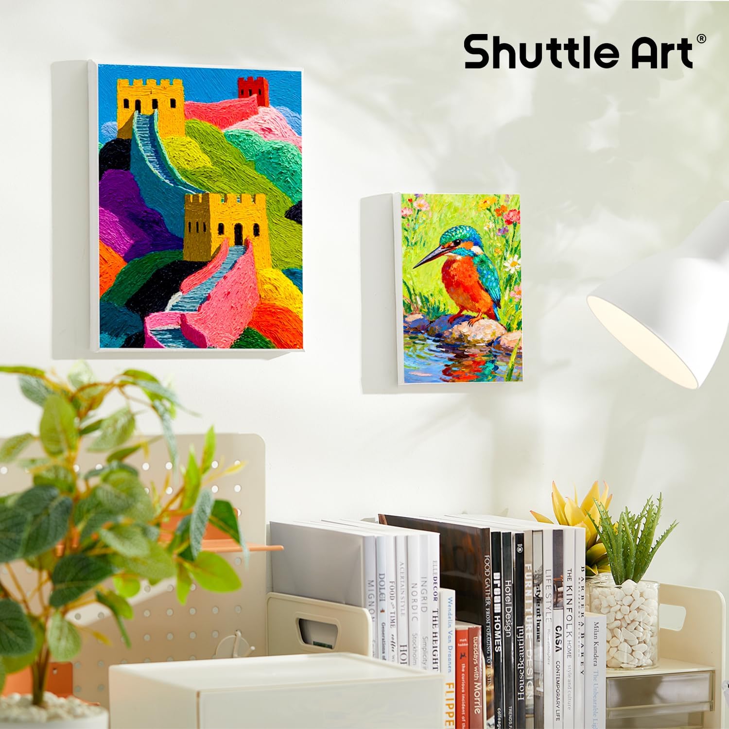 Shuttle Art Canvas for Painting, 20-Piece Multi-Pack 5x7 & 8x10 Inch Stretched Canvas, 100% Cotton, Primed White Blank Canvases, Ideal Art Supplies for Kids Acrylic Oil Acrylic Pouring - Image 7