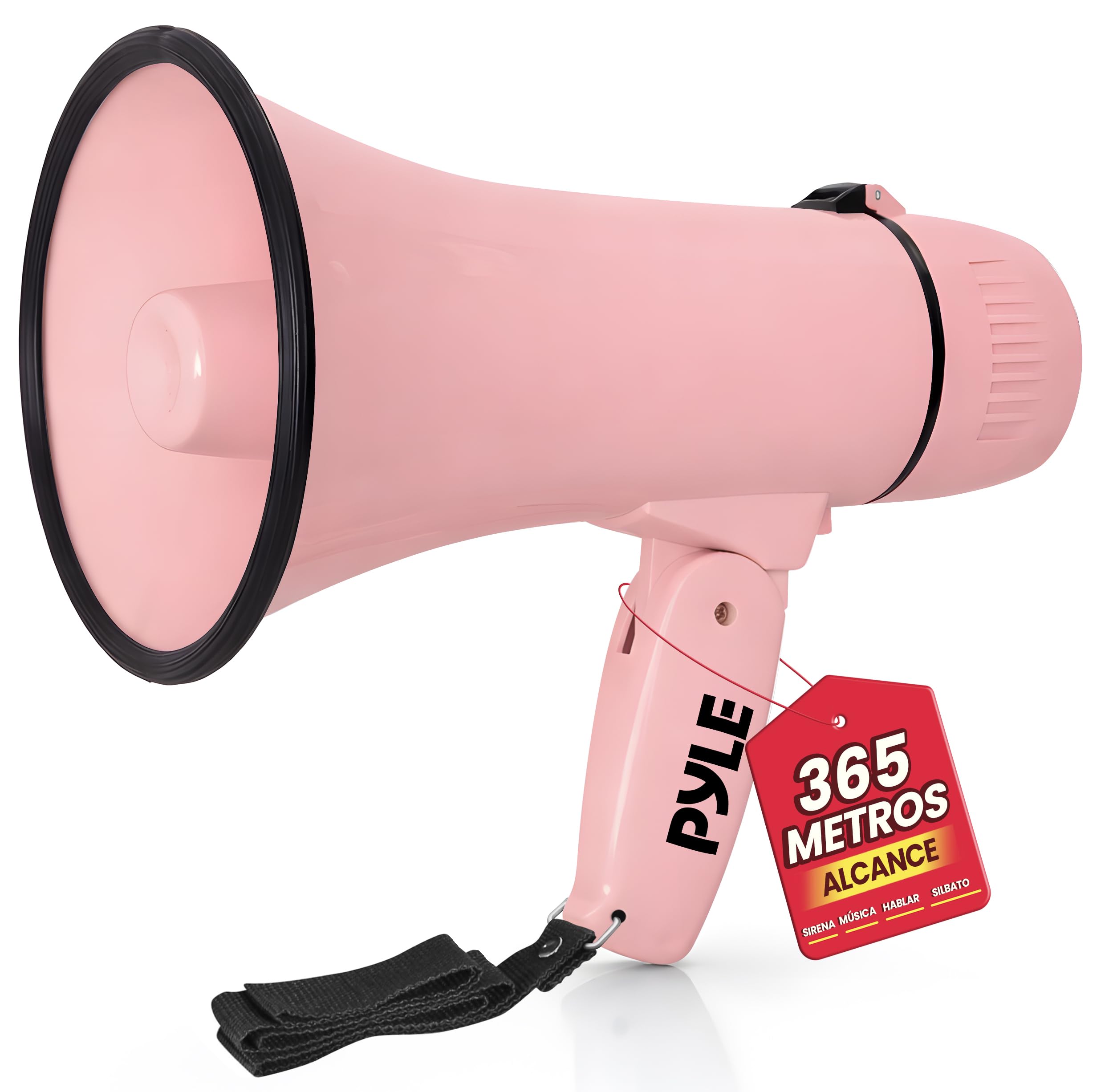 Pyle Megafono Portatil 20V Altavoz Sirena Compacto