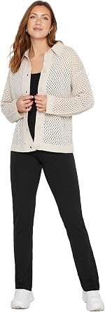 Long Tall Sally Women Tall Slim Leg Yoga Pants Black